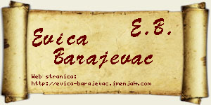 Evica Barajevac vizit kartica